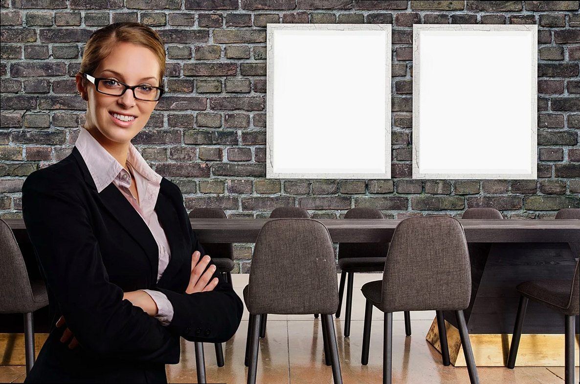 businesswoman, office, meeting, mock-up, mockup, conference room, work space, company, woman power, management, manager,